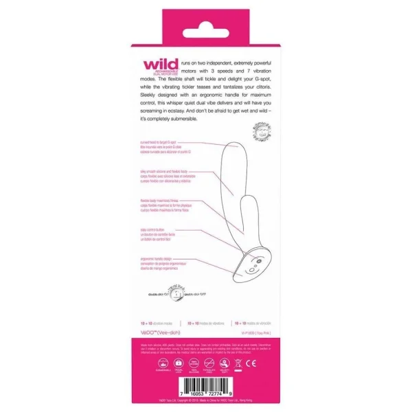 VeDO WILD Duo Rabbit Vibrator Pink