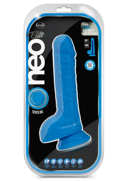 Neo Elite 9 Inch Dual Density Silicone Cock