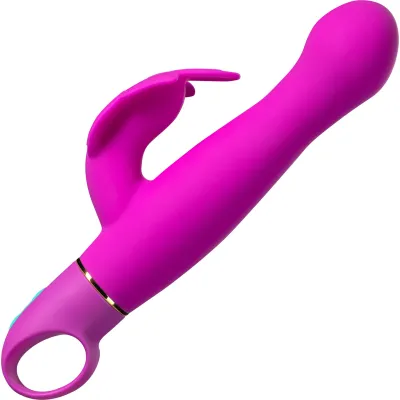 Aria Naughty AF 10 Function Silicone Dual Stimulation Vibrator By Blush Plum