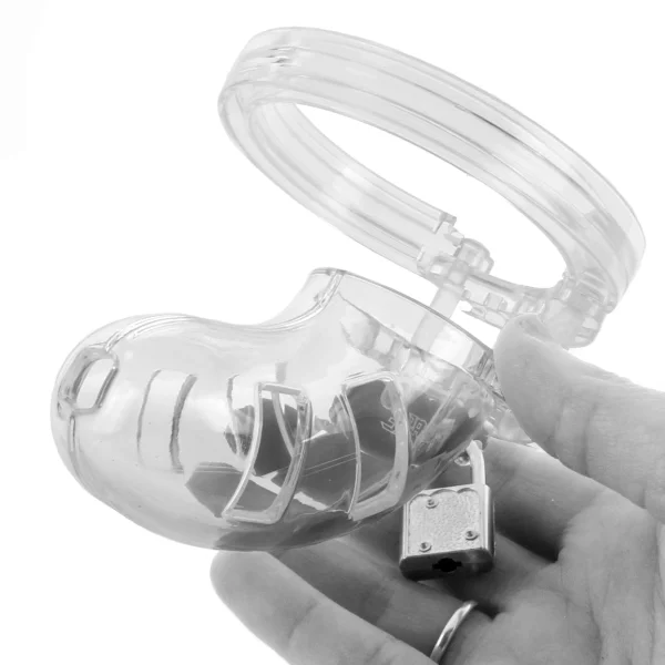 Cage With Silicone Urethal Sounding 15 - Transparent