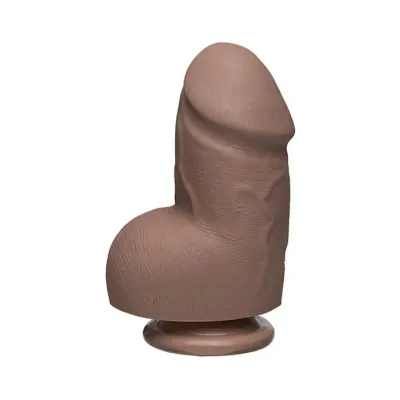 Doc Johnson Firmskyn 6 Inch Fat Dildo With Balls Tan 6 Inch