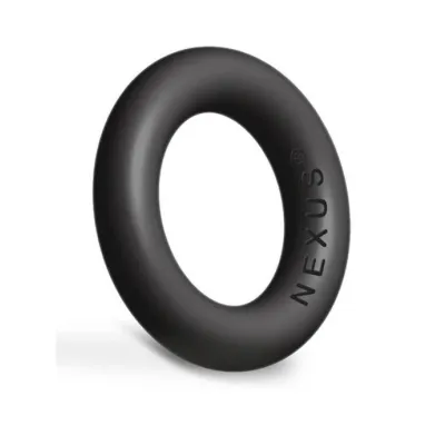 Enduro Plus Thick Silicone Super Stretchy Cock Ring Black