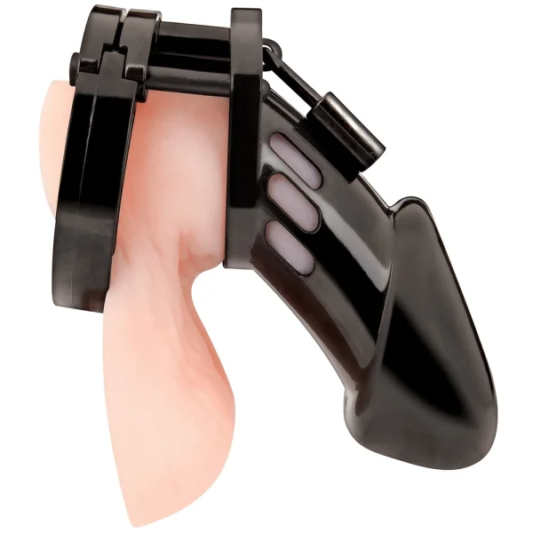 Blue Line Acrylic See-Thru Chastity Cage