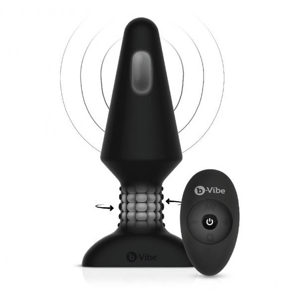b-Vibe Rimming Plug XL with Rotating Beads