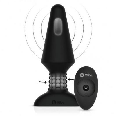 b Vibe Rimming Plug XL with Rotating Beads