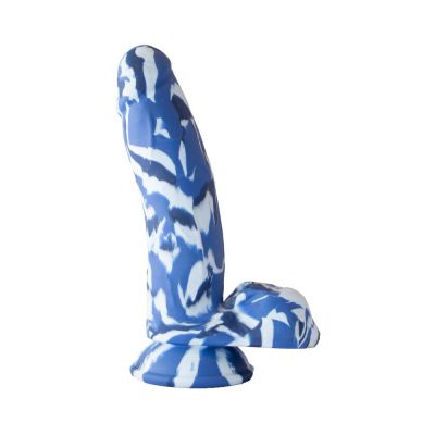 Major Dick Commando Dong 7 25 inches Blue Camo
