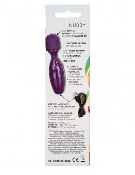 Tiny Teasers Nubby Mini Wand Clitoral Vibrator