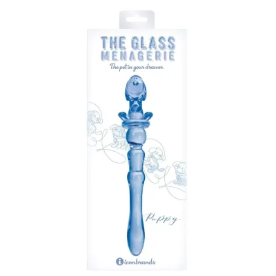 Glass Menagerie Puppy Dildo Blue