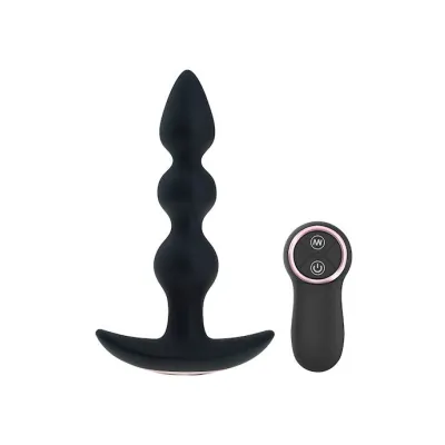 Amore Prime Vibrating Butt Plug Beads With Remote