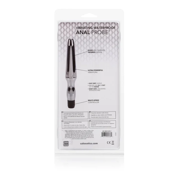 Fujikos waterproof Anal Probe Silver