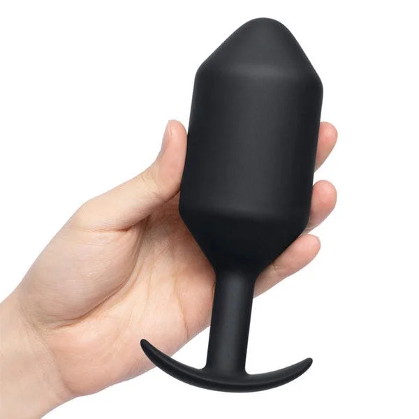 b-Vibe Snug Plug 7 XXXXL Silicone Weighted Butt Plug - Black