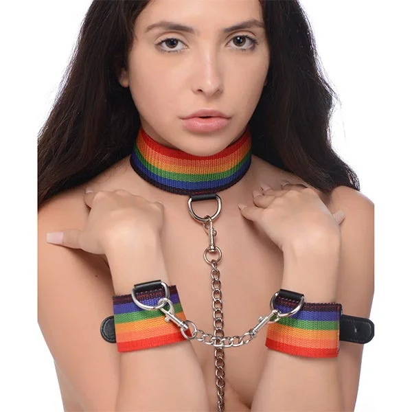 Master Series Kinky Pride Rainbow Bondage 3-Piece Set