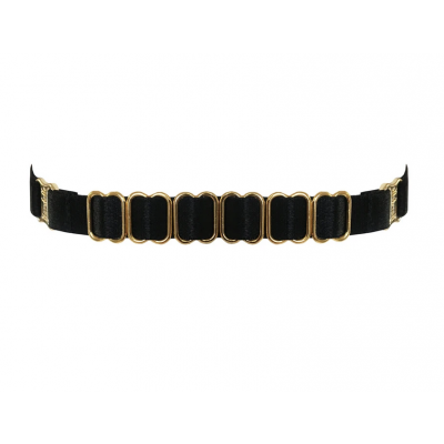 Strap Collar Black Bordelle