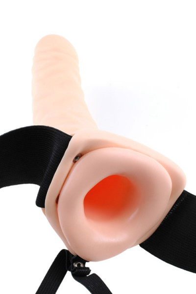 Pipedream 8" Vibrating Hollow Strap-On