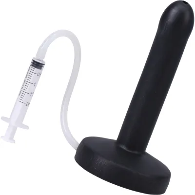 POP Slim Squirting Harness Compatible Silicone Dildo Midnight