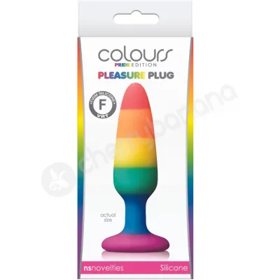 Colours Rainbow Pride Edition 3 4 Pleasure Small Silicone Butt Plug