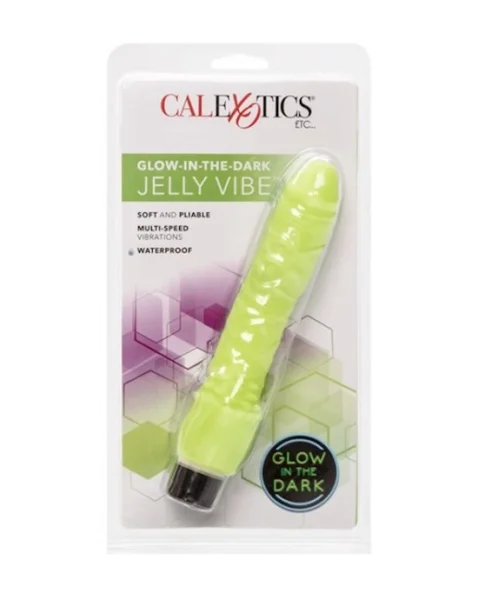 Glow-in-the-dark Jelly Vibe - Green - 7 Inch