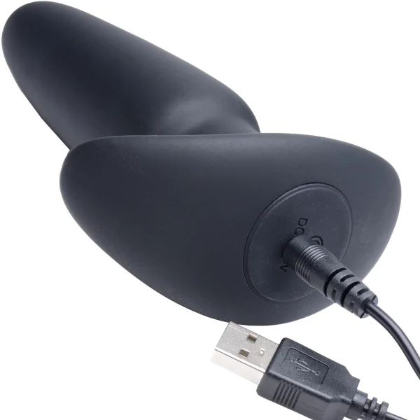 Thump It 7X Silicone Rechargeable Thumping Anal Plug With Remote Control - Medium