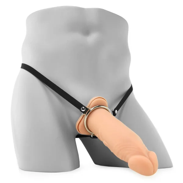 Fantasy X-tensions 8" Silicone Hollow Penis Extension - Vanilla