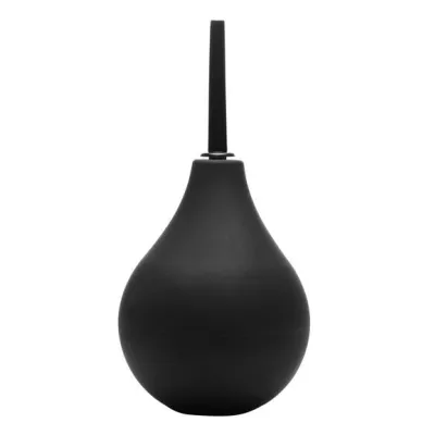 Clean Stream Thin Tip Silicone Enema Bulb Black
