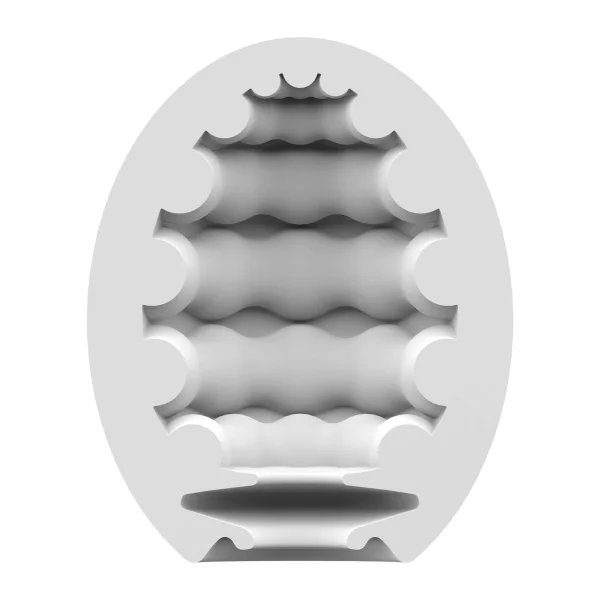 3 Pc Set Masturbator Egg - Riffle - Light Green