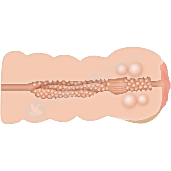 Adam & Eve Adam's Tight Flesh Vagina Stroker With Massage Beads