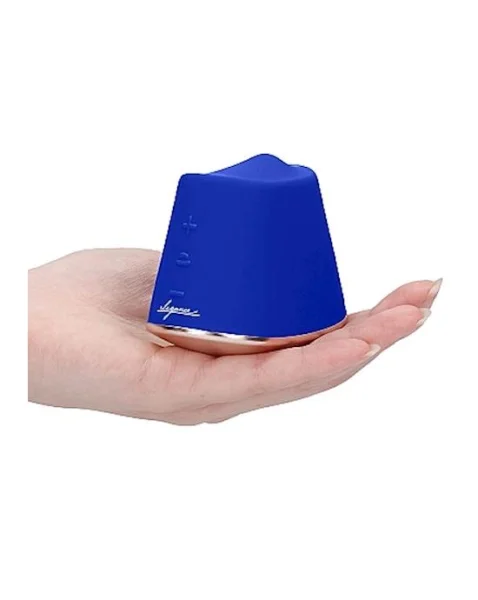 Rotating & Vibrating Clitoral Stimulator - Dazzling - Blue