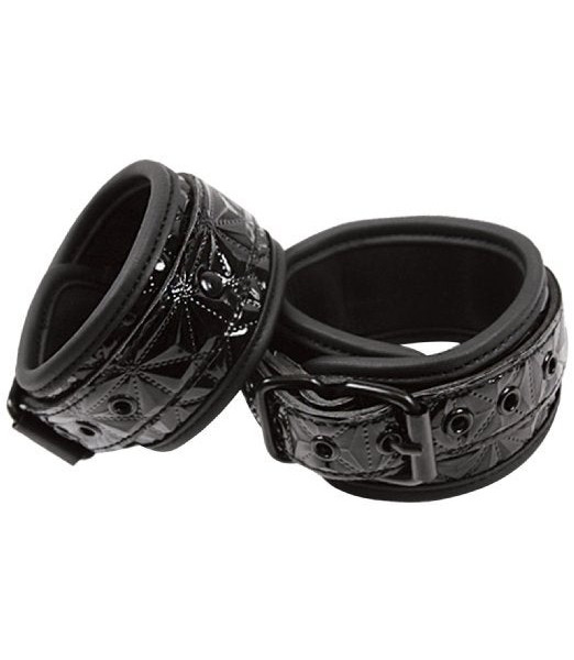 New Sensations Novelties Sinful Wrist Cuffs - Black