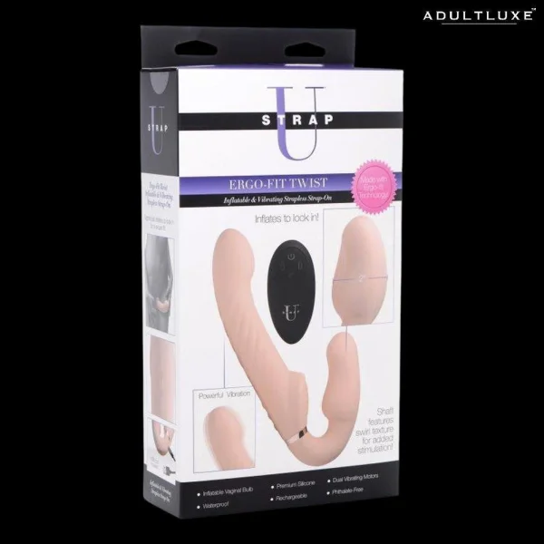 UStrap Inflatable & Vibrating Strapless Strap-On with Remote — image 6 of 6