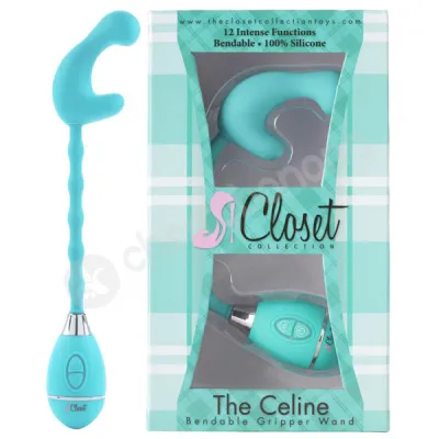 The Celine Turquoise Gripper Wand Vibrator