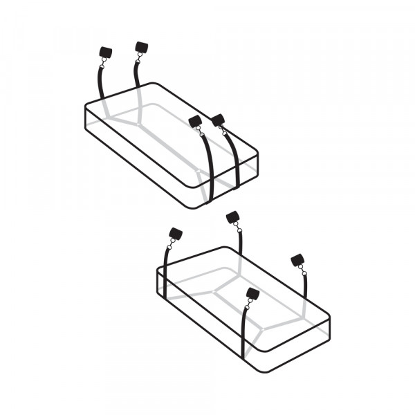 Wraparound Mattress Restraints Black