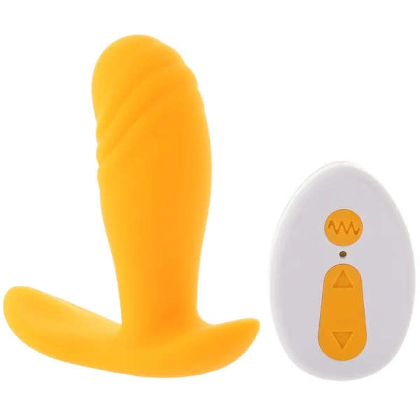 Creamsicle Vibrating Plug with Remote Control by Evolved Novelties