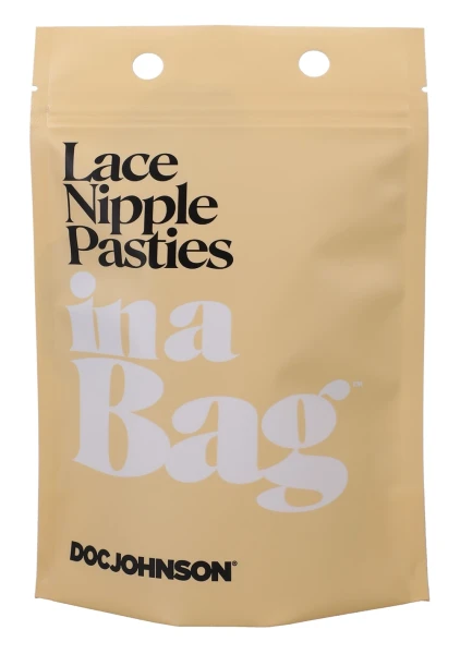 In A Bag Black Lace Nipple Pasties By Doc Johnson