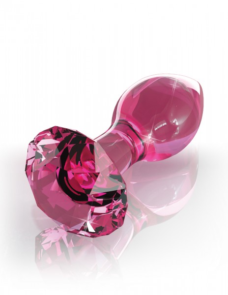 2.9" Diamond Glass Butt Plug