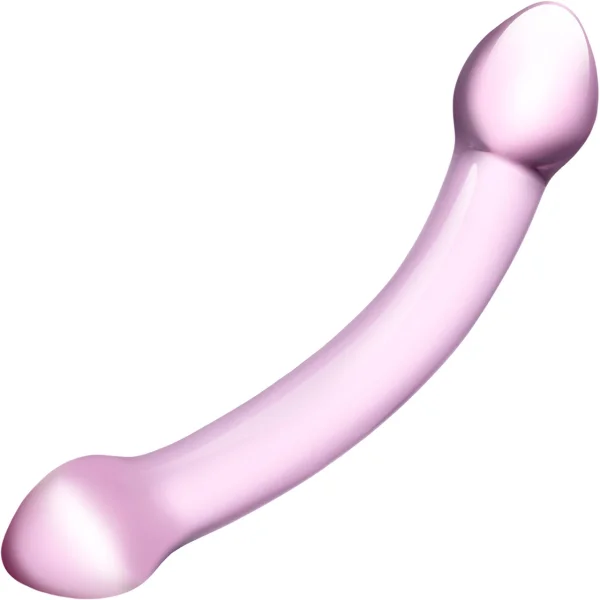Glas Double Trouble Glass Dildo - Purple