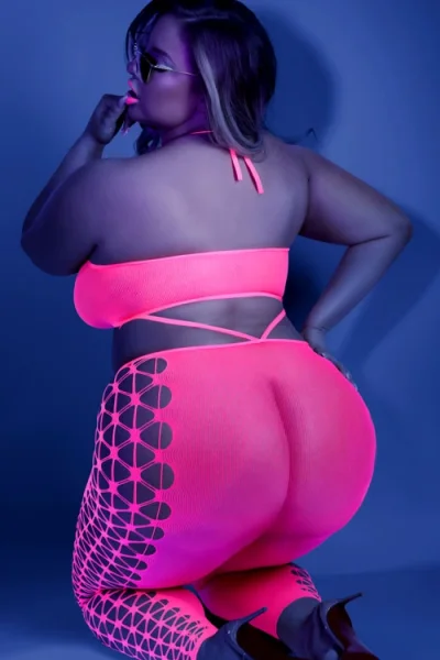 Neon Nights - Halter Neck Bodystocking By Fantasy Lingerie — image 4 of 4