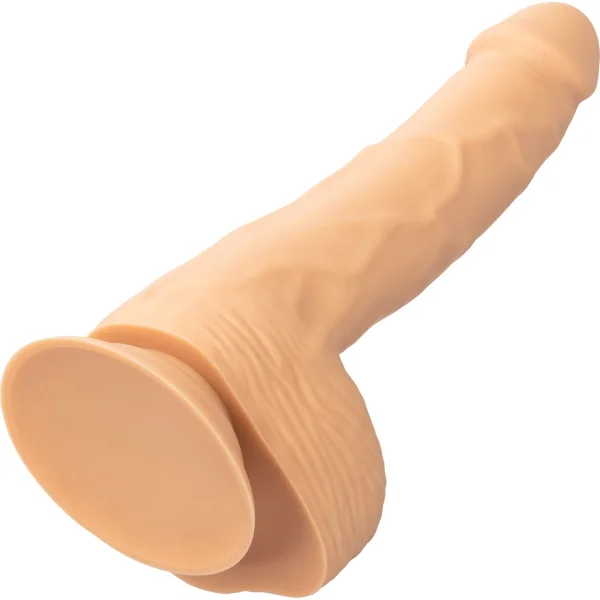 Silicone Studs Realistic 8" Suction Cup Dildo - Vanilla