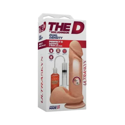The D Perfect D Squirting 7 In With Balls Ultraskyn Vanilla