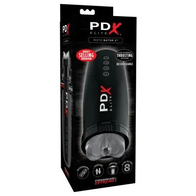 Pipedream Extreme Elite Motorbator 2 Clear Black