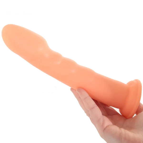 Dillio Platinum Super Eight Silicone 8" Suction Cup Dildo - Peach