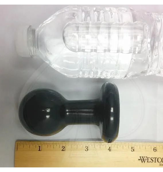 Round Butt Plug Small - Black
