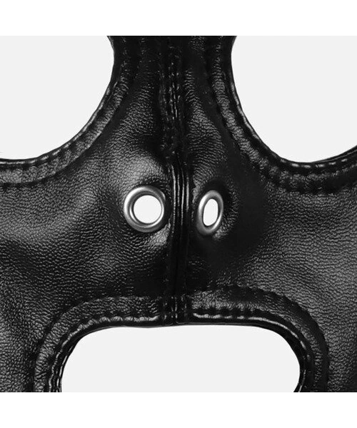 Ouch! Xtreme Open Mouth & Eyes Hood with Blonde Ponytail