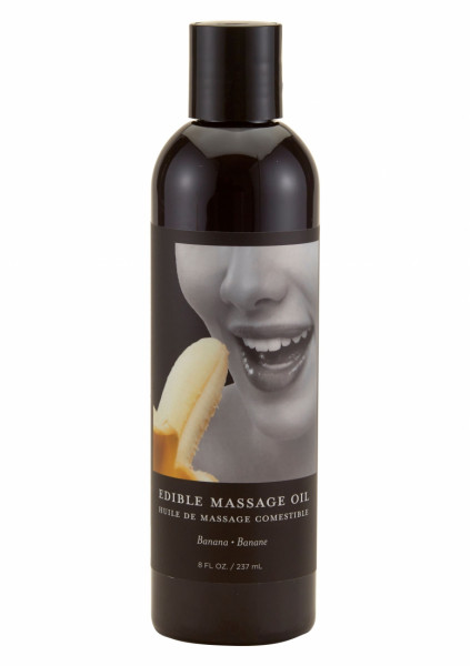Banana Edible Massage Oil - 8oz / 237ml - Massage Oil For Couples