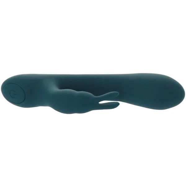 Playboy Pleasure Lil Rabbit Waterproof Rechargeable Silicone Dual Stimulation Vibrator - Teal