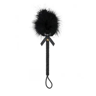 Obsessive Feathered Crop Black One Size