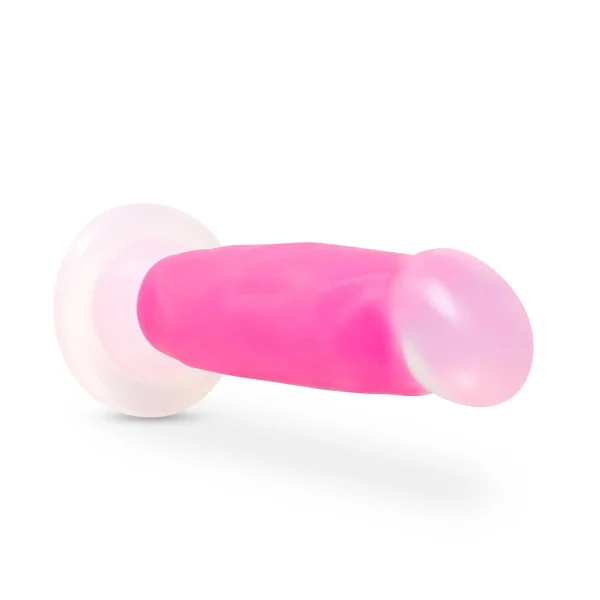 Neo Elite - Glow-in-the-dark Marquee - 8-inch Silicone Dual-density Dildo - Neon Pink