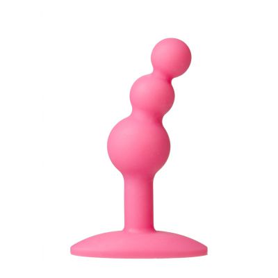 The Minis Bubble Pink S Glass Butt Plug