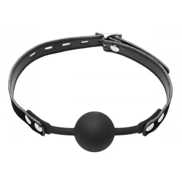 Premium Hush Silicone Comfort Ball Gag Black