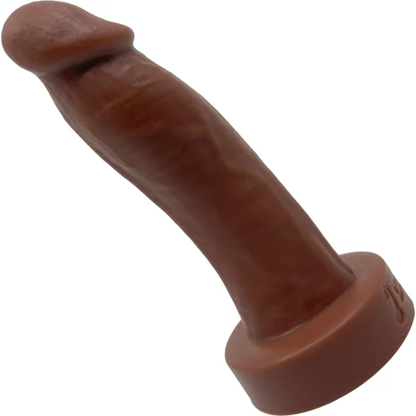 WEE Daddy Duncan 5.5" Platinum Silicone Realistic Dildo By Dee's Big Daddies - Chocolate