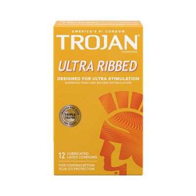 Trojan Ultra Ribbed 12 Pack 12